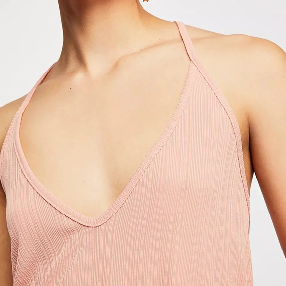 INTIMATELY by FREE PEOPLE NWOT Slinky Slinky Tank in Salmon - Picture 4 of 8